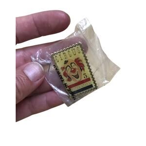USPS Jonathan Grey Circus Clown 5¢ Stamp Pin 1x1.5" Vintage Collectible